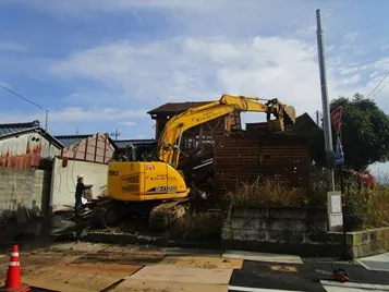 木造2階建て住宅解体